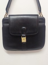 BORSA GUCCI IN PELLE nera a mano DA COLLEZIONE ANNI 50/60 RARA