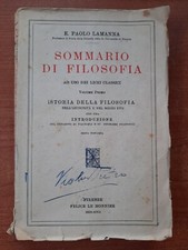 SOMMARIO DI FILOSOFIA VOLUME