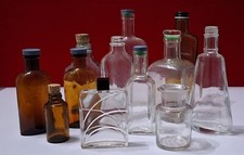 Boccette vintage da farmacia in vetro