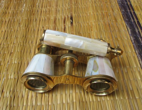 Binocolo antico ottone - binocolo,