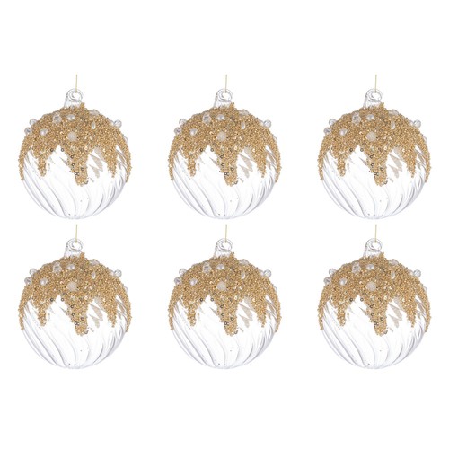 Palline natale vetro - di,