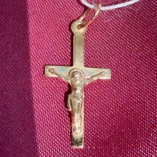 Croce crocifisso in oro rosa