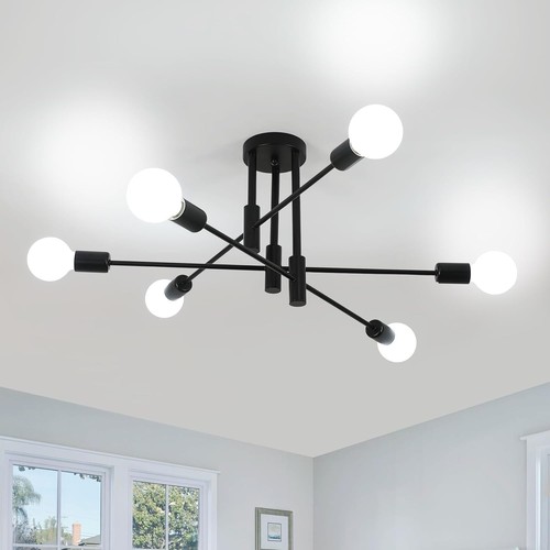Comely lampadario sputnik nero - lampadario,
