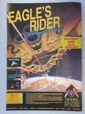 PUBBLICITA' ADVERTISING EAGLES RIDER : LA LEGEND DU FUTUR - MICROIDS FRA - AMIGA