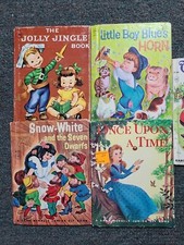4 JR ELF BOOKS Jolly Jingle, Snow White, Boy Blue's Horn, Frog Prince w/bonus