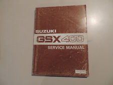 Shop Service manual addendum SUZUKI GSX400 E S L T manuale officina complemento
