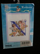 Kit ricamo punto croce lettera - kit,