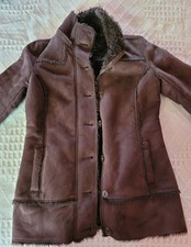 SVENDO OFFERTA Cappotto marrone donna imbottito con pelliccia interna AMISU...