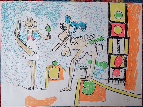 Roberto matta litografia - roberto,
