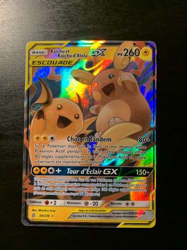 Carte pokémon raichu et - carte, :