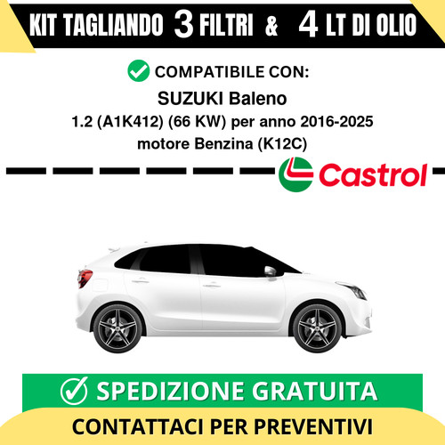 Tagliando per suzuki baleno - tagliando,
