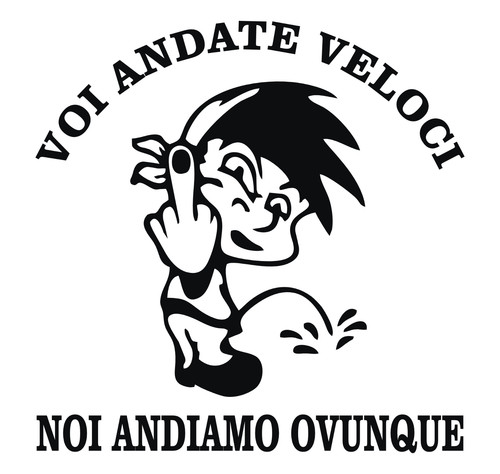 Adesivo sticker frase - , voi