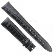 Glossy Black Alligator Strap