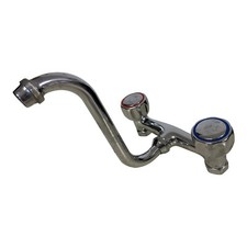 GRUPPO LAVELLO RUBINETTO MANOPOLE LAVANDINO A MURO 2 MANOPOLE CUCINA CROMATO