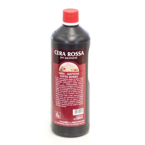 Cera rossa per pavimenti - rossa, in
