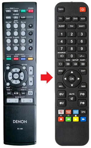 Telecomando adatto per denon - telecomando,