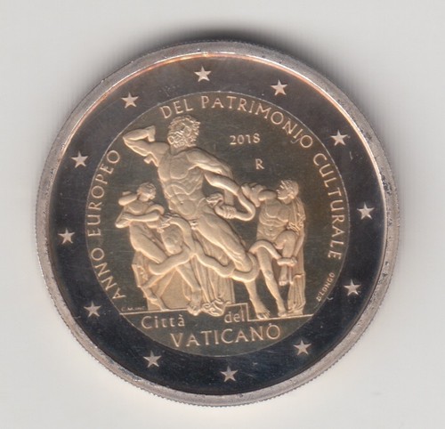 Euro vaticano 2018 raro - raro, anno