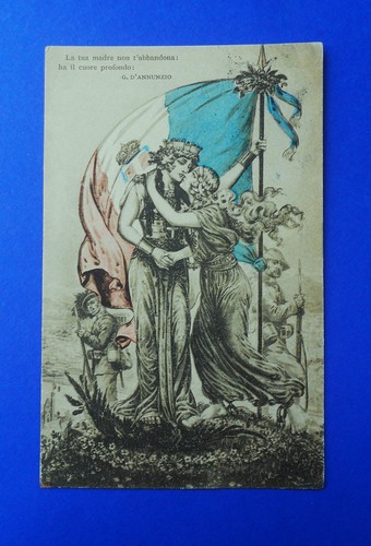 Cartolina postcard annunzio - cartolina, d'annunzio