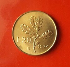 20 LIRE 1972 ERRORE - MANCANZA