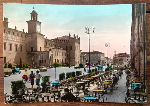 Carpi 1958 cartolina - carpi,