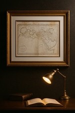 Antica Mappa Cartina Dispersione Ebrei Post Diluvio Delamarche 1829 Molto Rara