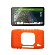 Custodia antiurto silicone + pellicola protezione schermo per Garmin ZUMO XT2 GPS (arancione)