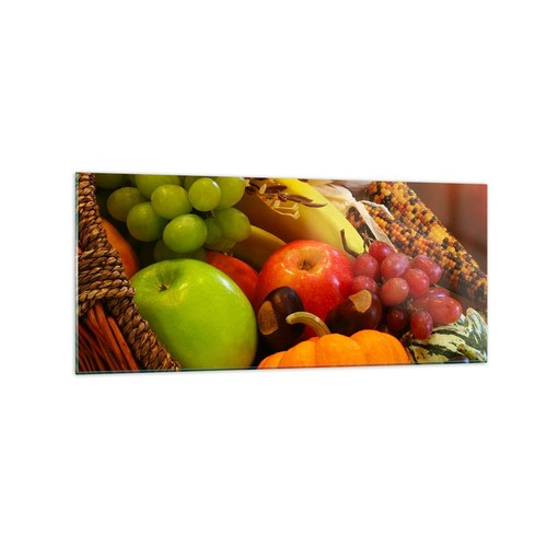 Quadro vetro 120x50cm cesto - su,