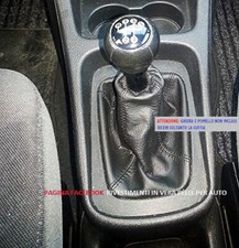 Cuffia leva cambio OPEL ZAFIRA A dal 1999 al 2005 in vera pelle NERA