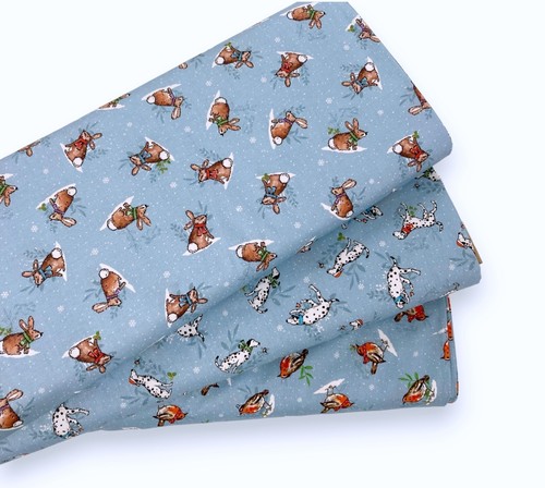 Pettirosso natale tessuto - natale,