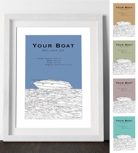 Personalised send your boat - *send,