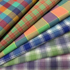 Tessuto Tovagliato Scozzese Multicolor 50 Cm Tinto Filo 3787