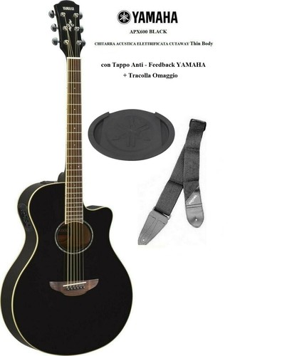 Yamaha apx600 black chitarra - yamaha,
