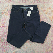 Jeans slim indaco biologico Seasalt Cornwall W36" L34" prezzo consigliato £70 uomo casual brindisi
