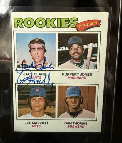 1977 topps firmato jack - jack, clark