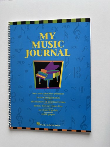 Music journal piano book - my,