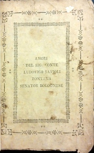 Amori del sig conte - amori, ludovico