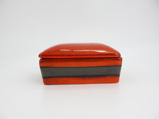 Bitossi Aldo Londi Raymor Scatola Ceramica Arancione Italiana Gioielli Italia Vedi Desc*