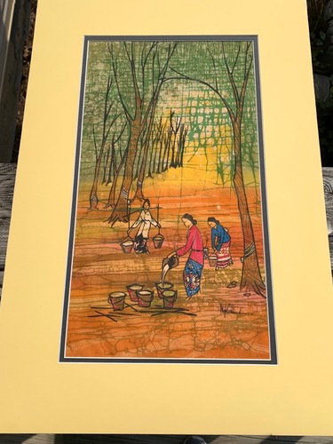 Pittura tessile asiatica batik