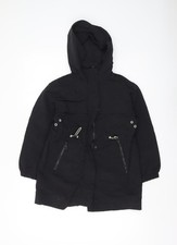 Cappotto parka nero Zara