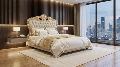 Letto barocco king - letto,