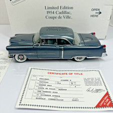 DANBURY MINT Edizione Limitata 1954 Cadillac Coupe De Ville Gander Grigio con TITOLO