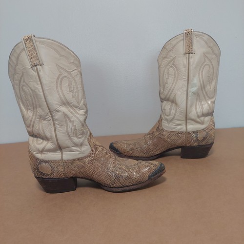 Stivali cowboy vintage pitone