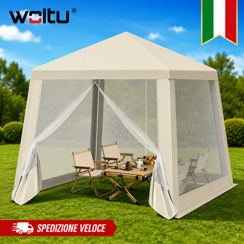 Gazebo giardino 3x3m con - giardino,