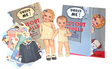 2 set bambole di carta "DRESS