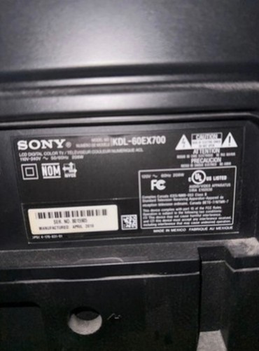 Sony bravia kdl 60ex700 - sony,