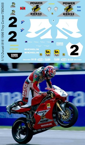 Decals per ducati 916 - 1/12,