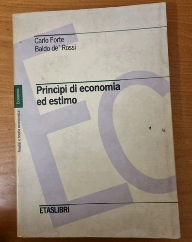 Principi economia estimo - principi,
