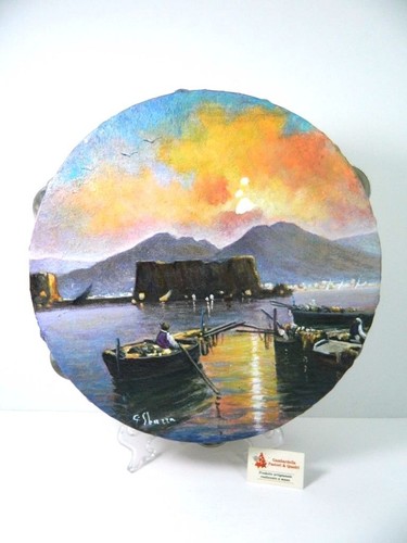 Tamburello napoletano dipinto - napoletano,