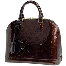 Louis Vuitton Alma PM Borsa a mano in vernice smaltata borsa a mano Monogram Vernis...