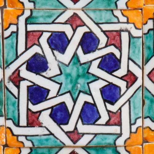 Piastrella dipinta mano - piastrella,